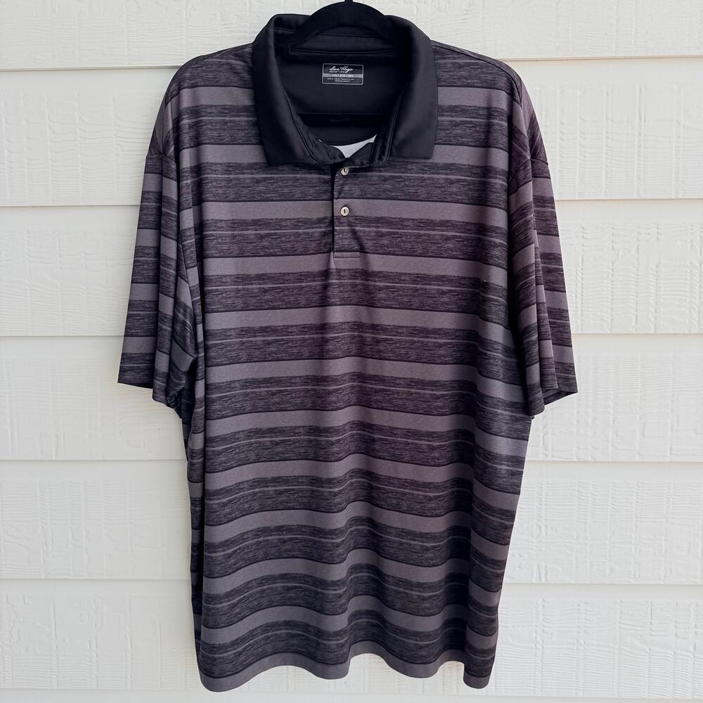 Ben Hogan 3XL Gray Purple Ombre Performance Golf Polo